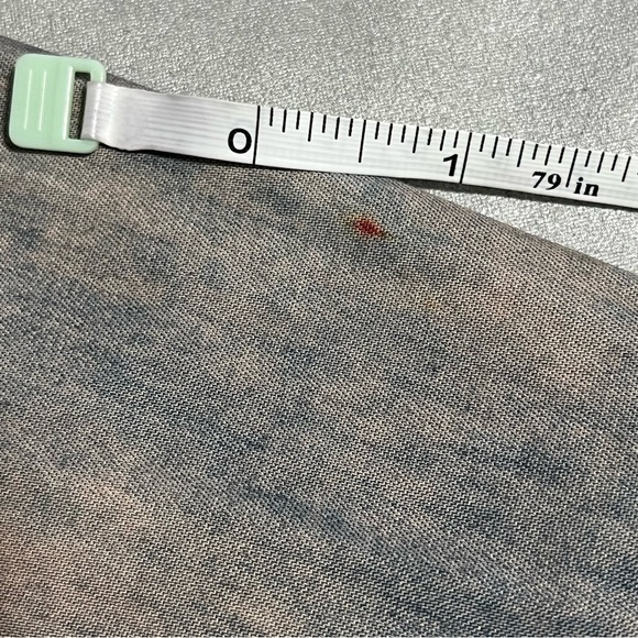 Sandwich Bleached Denim Long Sleeve Snap Front Shirt - Picture 16 of 16